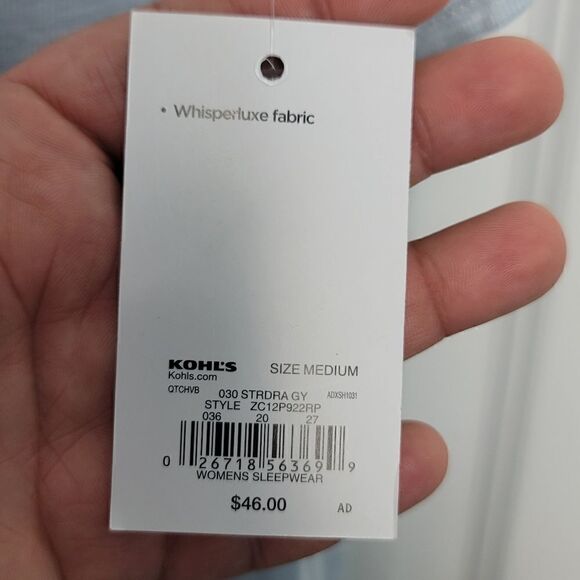 NWT- CROFT & BARROW Intimates Top - Picture 4 of 7